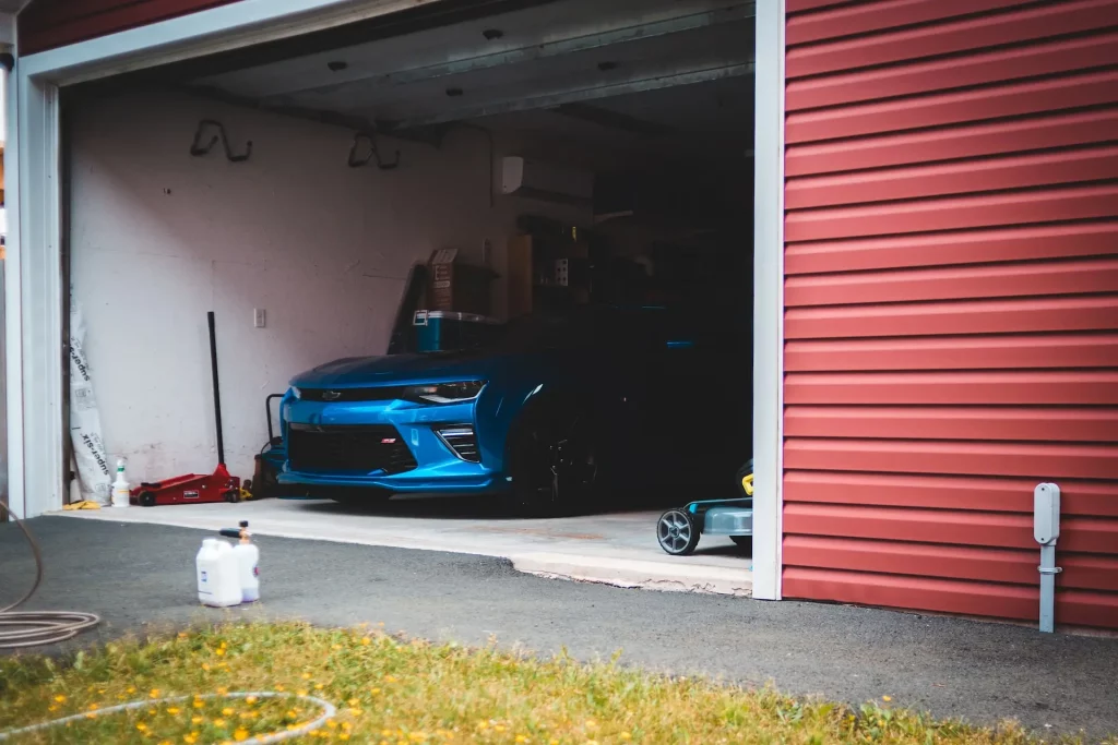 garage door open