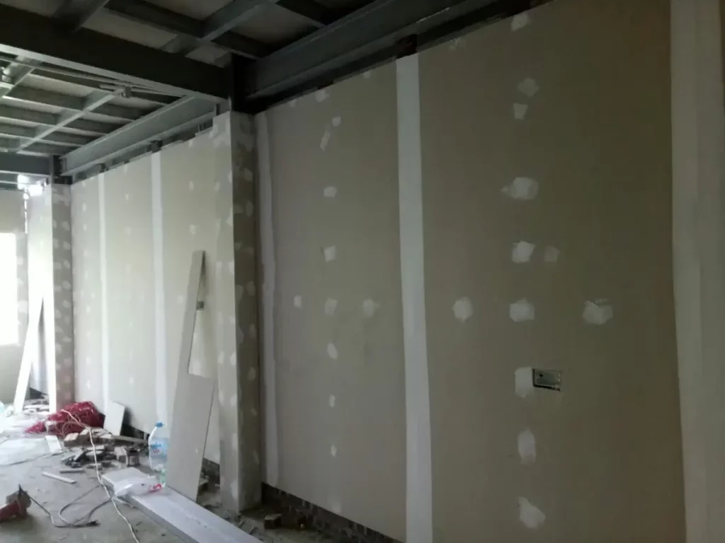 drywall installation wall first