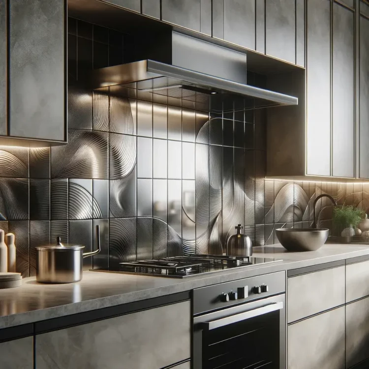 modern kitchen splashback showcasing its contemporary design and elegant style