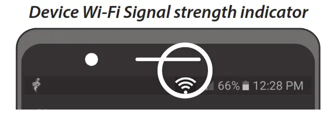 wifi signal strenght indicator